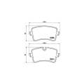 Brembo Brake Pads Rear Audi A6/7/8 2010 ( Set Lh&Rh) (P85118)