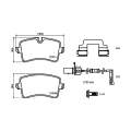 Brembo Brake Pads Rear Audi Rs5/A6/A7/Po ( Set Lh&Rh) (P85150)