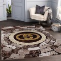 First Class Polyester Brown Rug