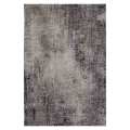 Diva Navy Grey Fringed Rug