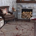 Star Slit Red Rug