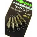 Korda Hybrid Lead Clip - GRAVEL / 8 pcs