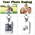 Engraved Stainless Steal Photo Necklace + free chain