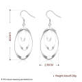 925 Sterling Silver filled Ladies 3 tier design dangle earrings