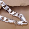 Stylish 6mm Curb chain design bracelet, 925 Sterling Silver Filled