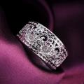 New 925 Sterling Silver filled Chunky filigree design ladies ring with high detail work. Stunning