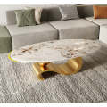 Raven Marble Top Modern Coffee Table