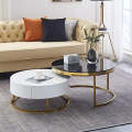 Helsinki Coffee Table Gold And White