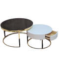 Helsinki Coffee Table Gold And White