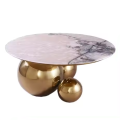 Rode Marble Top Stainless Steel Coffee Table