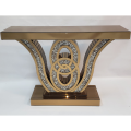 Octova Rose Gold Mirrored Console Table Only