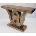Octova Rose Gold Mirrored Console Table Only