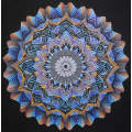 Geometric Mandala Black Colouring Poster - Intricate Mandala Art | iColor