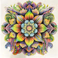 Lotus Mandala Colouring Poster - Intricate Mandala Art | iColor