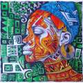 Labyrinth of Lineage African Mask Colouring Poster - Abstract African Mask | iColor