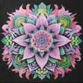 Moody Mandala Colouring Poster - Intricate Mandala Art | iColor