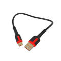 66W Black Type C USB 3A Cable 0.25m