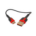 66W Black Type C USB 3A Cable 0.25m