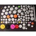 Plastic gears and parts 106 pcs kit