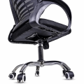 Black Ergonomic Mesh Office Chair with 360 Swivel and Armrests