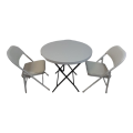 Sastro - 2 Folding Padded Chair Outdoor Dining Table Combo-Tp2