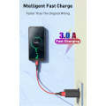 USLION 3A Micro to USB Fast Charging 2 Meters Black