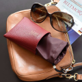 Soft Leather Glasses Pouch