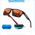 SHIMANO Polarized Fishing Sunglasses Red