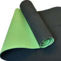 TPE Yoga Mat / Eco Friendly With Alignment Lines - Eco TPE Yoga Mat With Alignment Lines / Blue