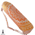 Yoga Mat Carry Bag / Mandala Design - Yoga Mat Carry Bag / Mandala Design / Orange