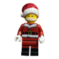 2023 New Custom Santa candy cane back printing Lego Minifigure