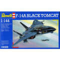 1/144 F-14A "BLACK TOMCAT" Revell Scale Model Level 3 Kit. No Glue No Paint. Kit Only