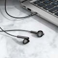 Wired-controlled Earphone with Mic - (Black)