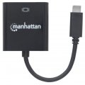 Manhattan SuperSpeed+ USB-C 3.1 to VGA Converter - C Male to VGA Female