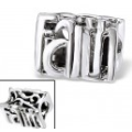 B42-12423 - Sterling Silver Faith European Bead - Available on back order - Allow 7-14 working days