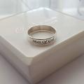 N89 - Personalized Sterling Silver Ring made in any size of choice - size 5