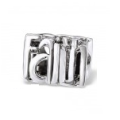 B42-12423 - Sterling Silver Faith European Bead - Available on back order - Allow 7-14 working days