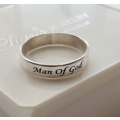 N89 - Personalized Sterling Silver Ring made in any size of choice - size 5