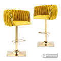 Velvet Bar/Dining Stools - Various Colours Available