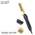 Enzo Hot Hair Comb Black & Gold