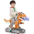 Dinosaur Ride On Push Car for Little Kids, Battery Operated Push & Ride Electric Foot-to-Floor Sl...