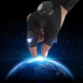 Finger Glove with LED Light Multi-Use LED Flashlight Gloves, L & R Hand