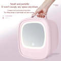Mini Fridge Portable Beauty Cosmetics LED Mirror Makeup Refrigerator Cooler 6Litre White Only