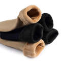 Winter Warm Stylish 2 Pairs solid short thick socks Women Plus velvet Cotton elastic.