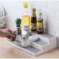 Smart Design 3-Tier Plastic Spice Rack - Non-Slip Lining and Feet - BPA Free - Cupboard, Jars, Ca...