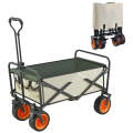 Collapsible Folding Wagon, Heavy Duty Utility Wagon Cart Foldable Collapsible Wagon With All-Terr...