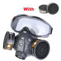 Anti-Dust Respirator Chemical Face Mask Gas Paint Pesticide Spray Rubber With Filter Breath Valve...