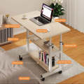 Laptop Desk With 2 Shelves+Height Adjustable