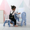 NEWBEER Kids Table and Chair Set 3 in 1 Convertible Children Art Magnetic Easel Kids 60pcs Blocks...