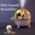 Rechargeable Space Capsule Air Humidifier, USB Ultrasonic Cool Mist Aromatherapy Water Diffuser w...